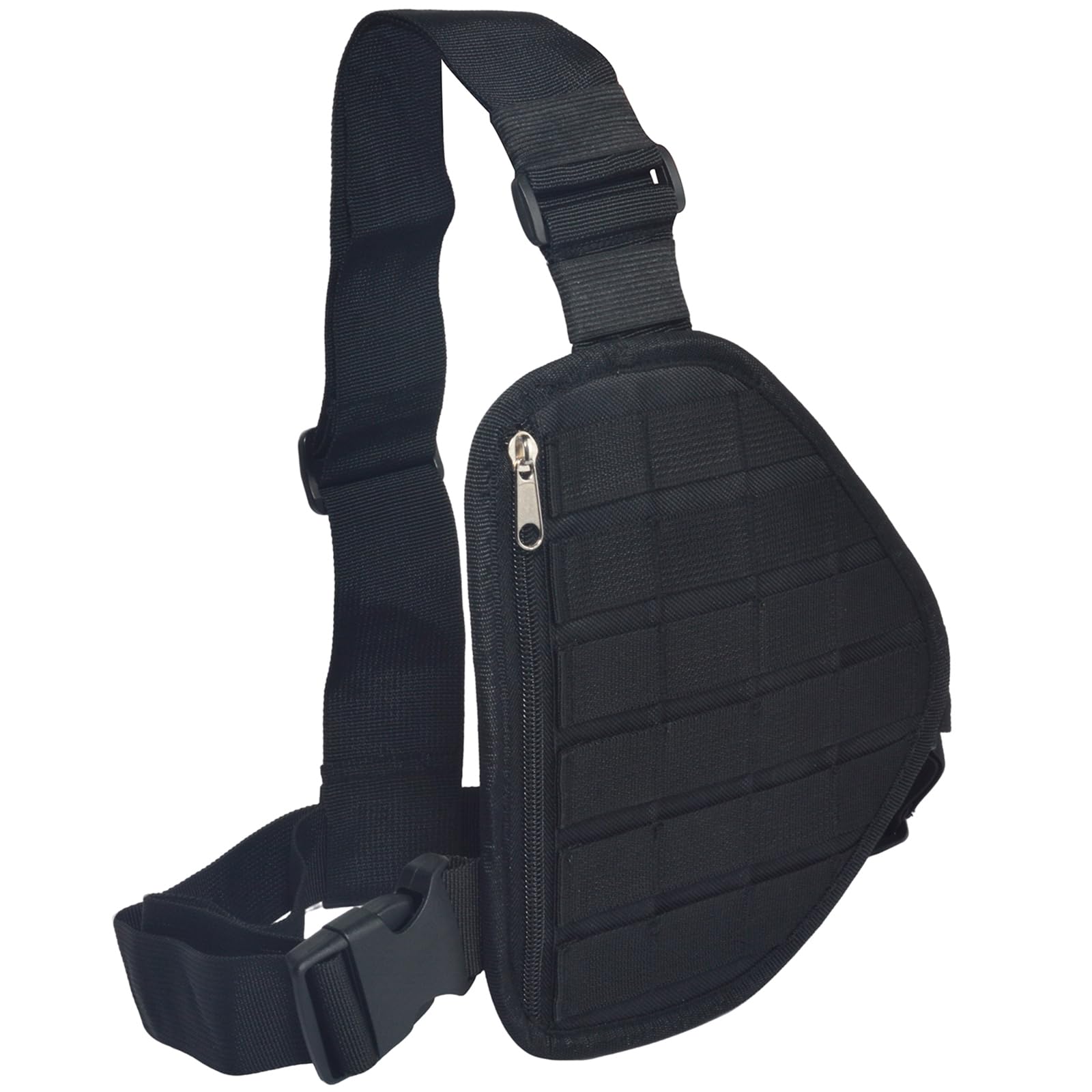 UAYESOK - Harnais de poitrine pour talkie-walkie, poche tactique Molle et poche pour épaule, sangle en nylon réglable pour veste de sac pour Motorola Baofeng Icom Midland President PMR446
