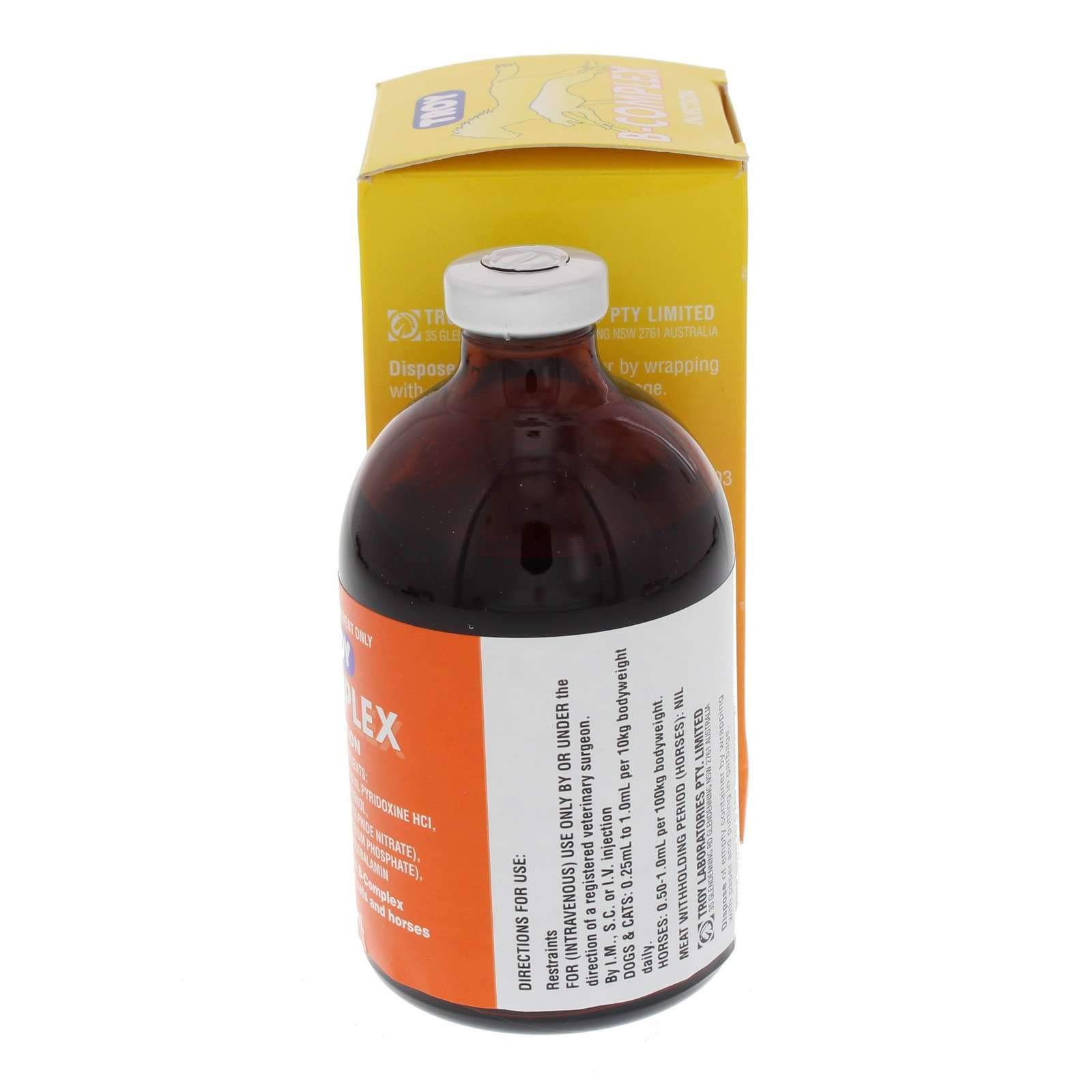 troy vitamin b12 injection 100ml TROY Vitamin B Complex INJ 100ML (V3220) : Amazon.com.au: Pet Supplies