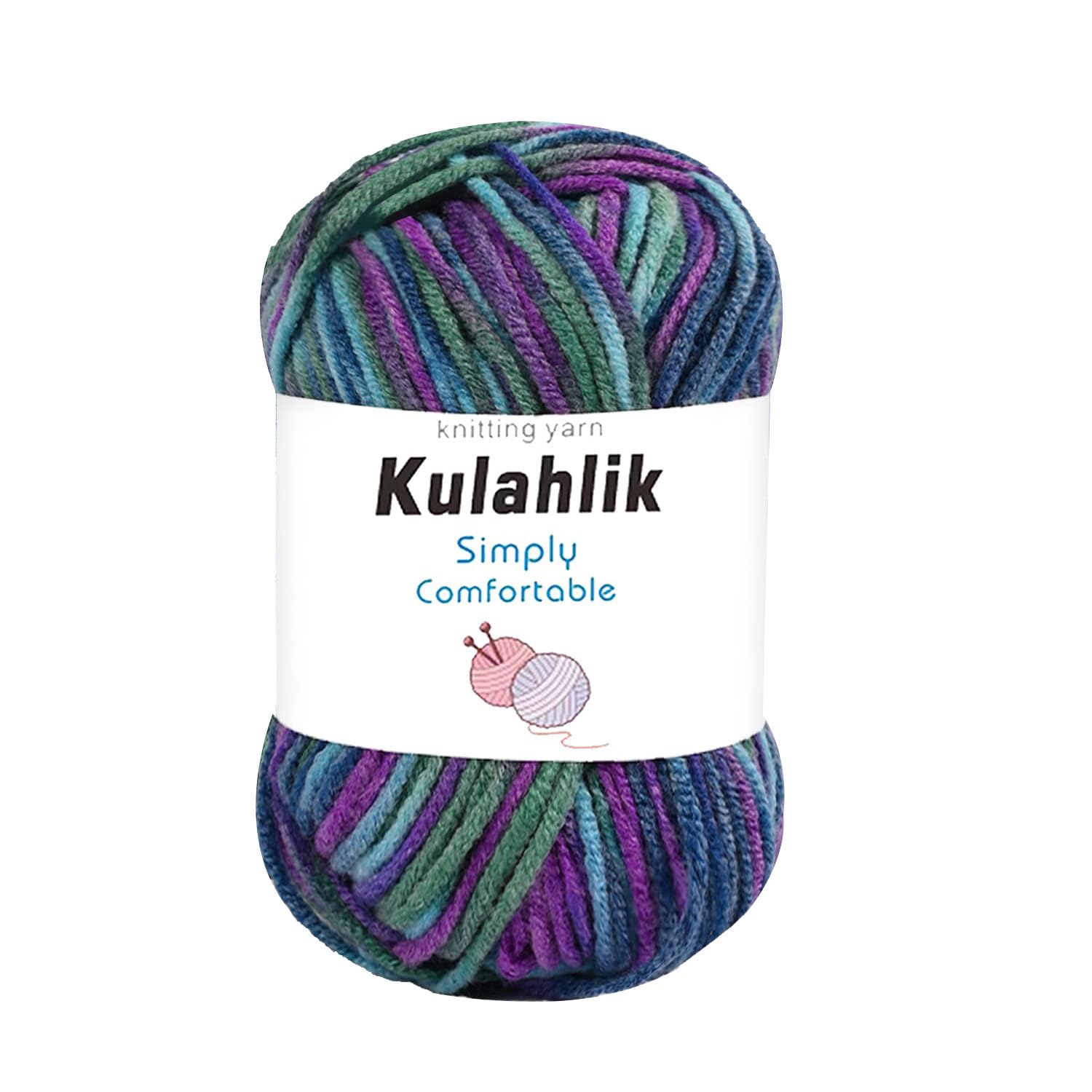 250g(5x50g) Acrylic Yarn for Crochet/Knitting, Colorful Gradient Yarn Thread, 5 Rolls Skeins, Perfect for Any Knitting Crochet and Crafts Mini Project — view 79