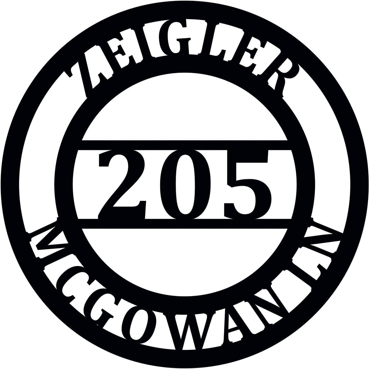 Address Signs for House Personalized House Numbers for Outside, ACM Metal Street Sign Decor Customized Address Garden Flag, Mailbox Numbers Hanging Sign (14 inch)