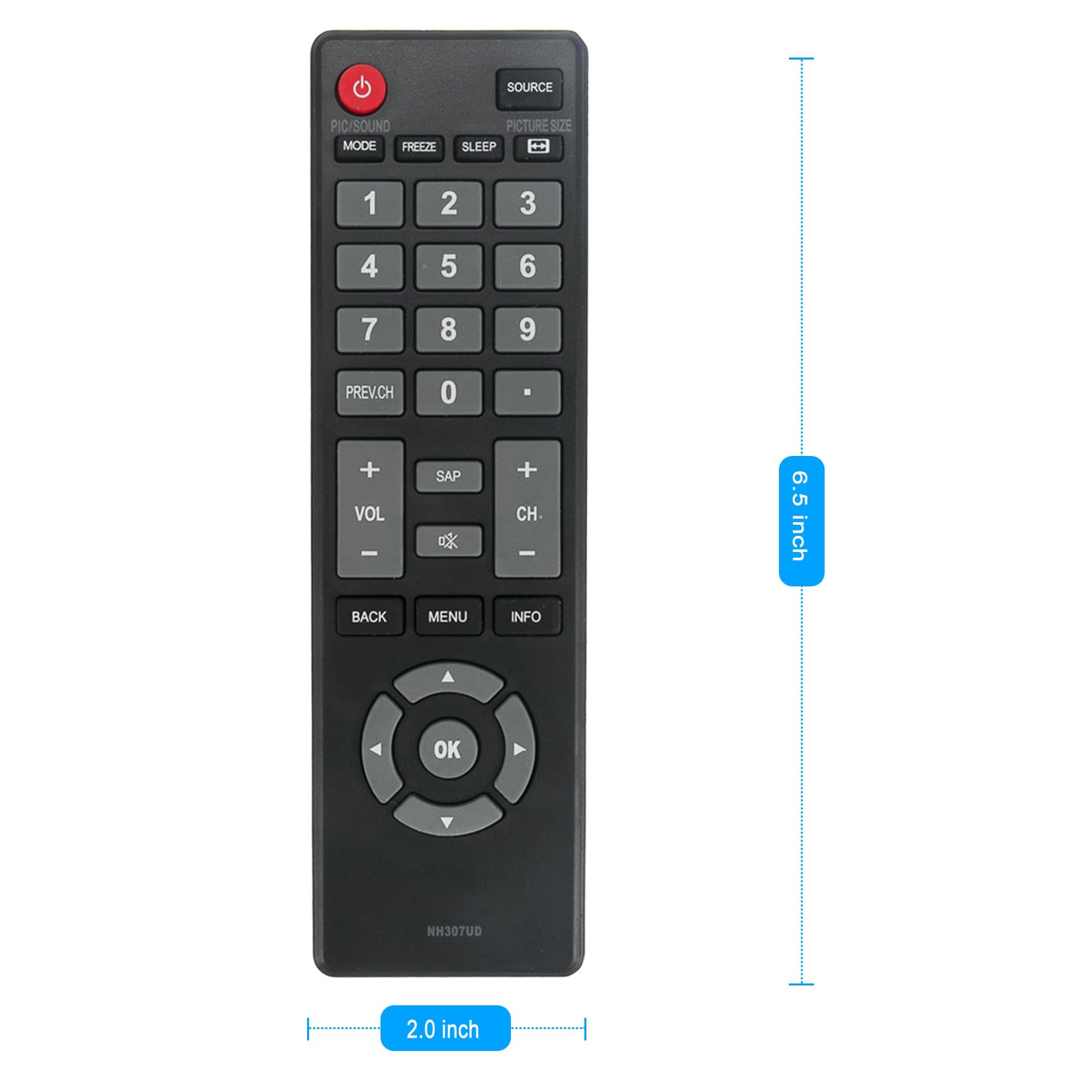 Amazon.com: NH307UD Replacement Remote Control Applicable for