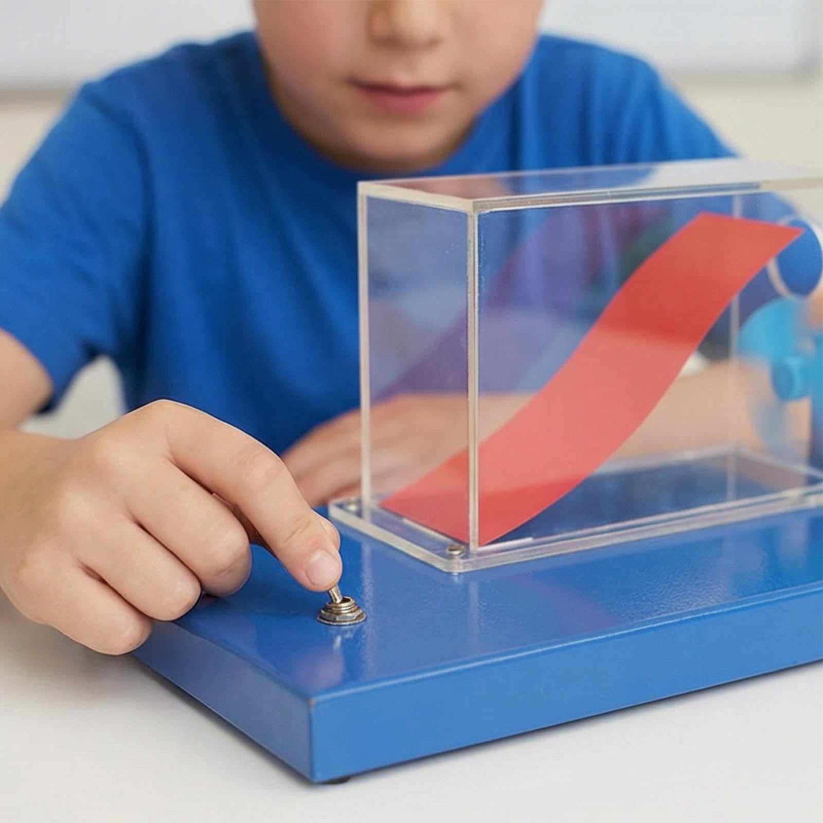 KEhtu Apparecchiatura Portatile per Esperimenti in Galleria del Vento per Lo Studio della Portanza Alare degli Aeromobili, Materiale Didattico di Fisica per Aule Scientifiche.