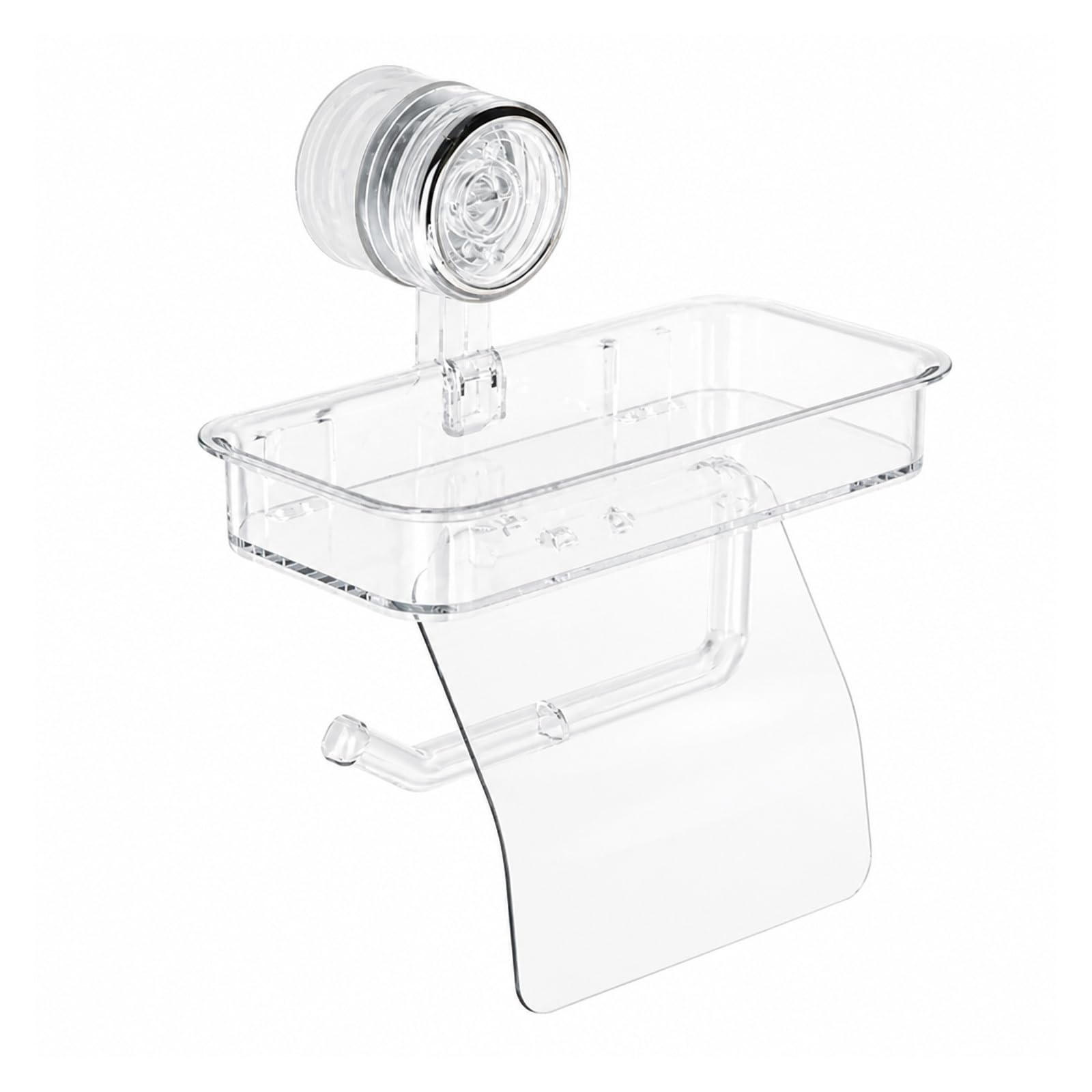 Toilet Roll Holder, Wall Mounted Suction Cup Tissue Holder,for Bathroom