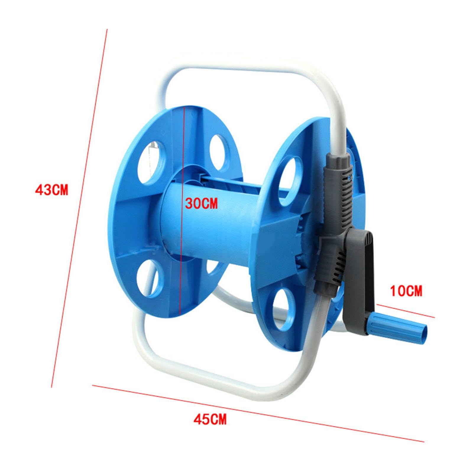 ????? Hose Reel Cart Pipe Storage Rack Resistant Household Prevent Twisting Water Hose Holder Pipe Organizer for Patio Lawn Farm, KM01 15M