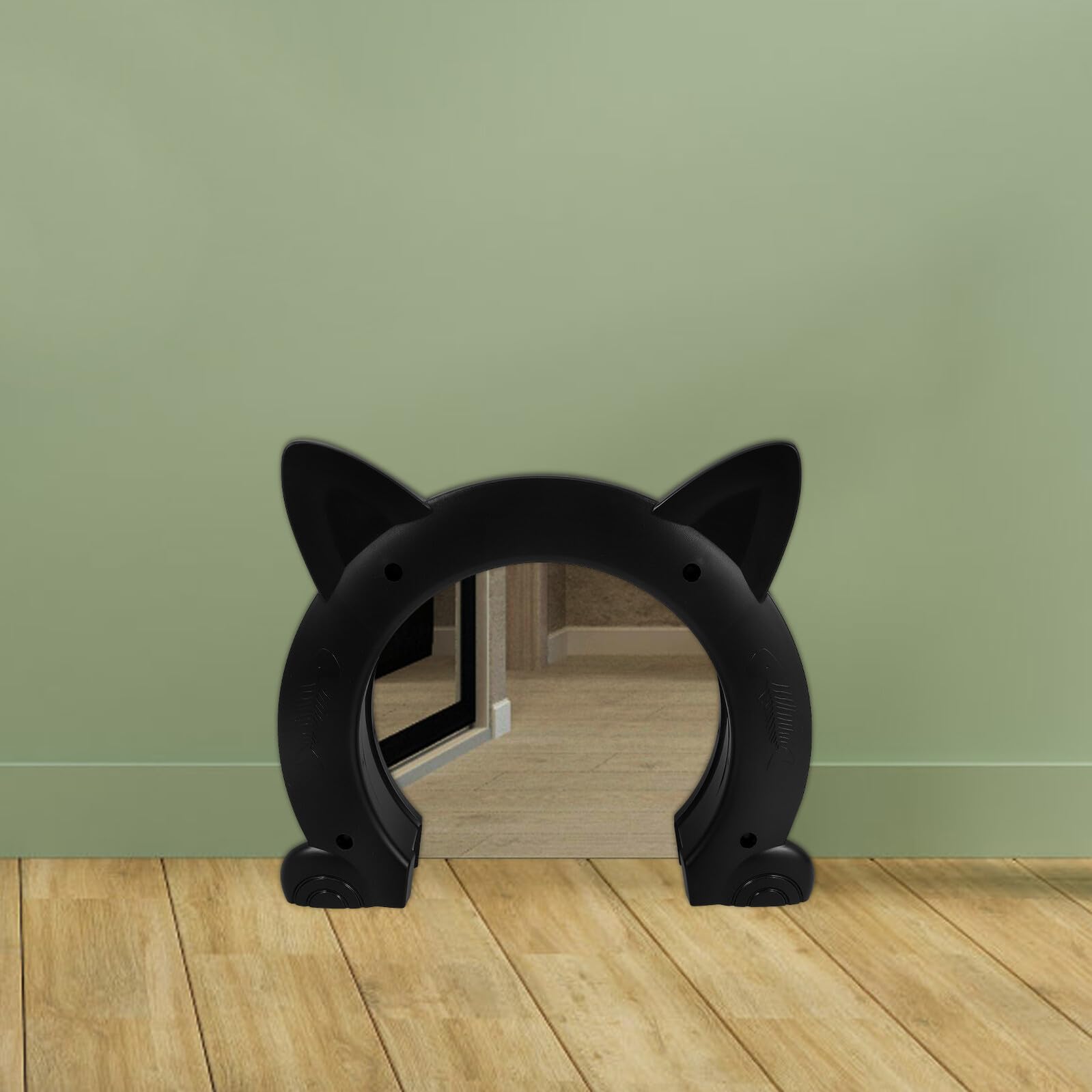 Mittelgroße Katzentür aus Langlebigem Kunststoff Vielseitige Haustiertür für Katzen und Kleine Hunde Einfache Installation Sichere Innentür Lösung für Haustierhäuser und