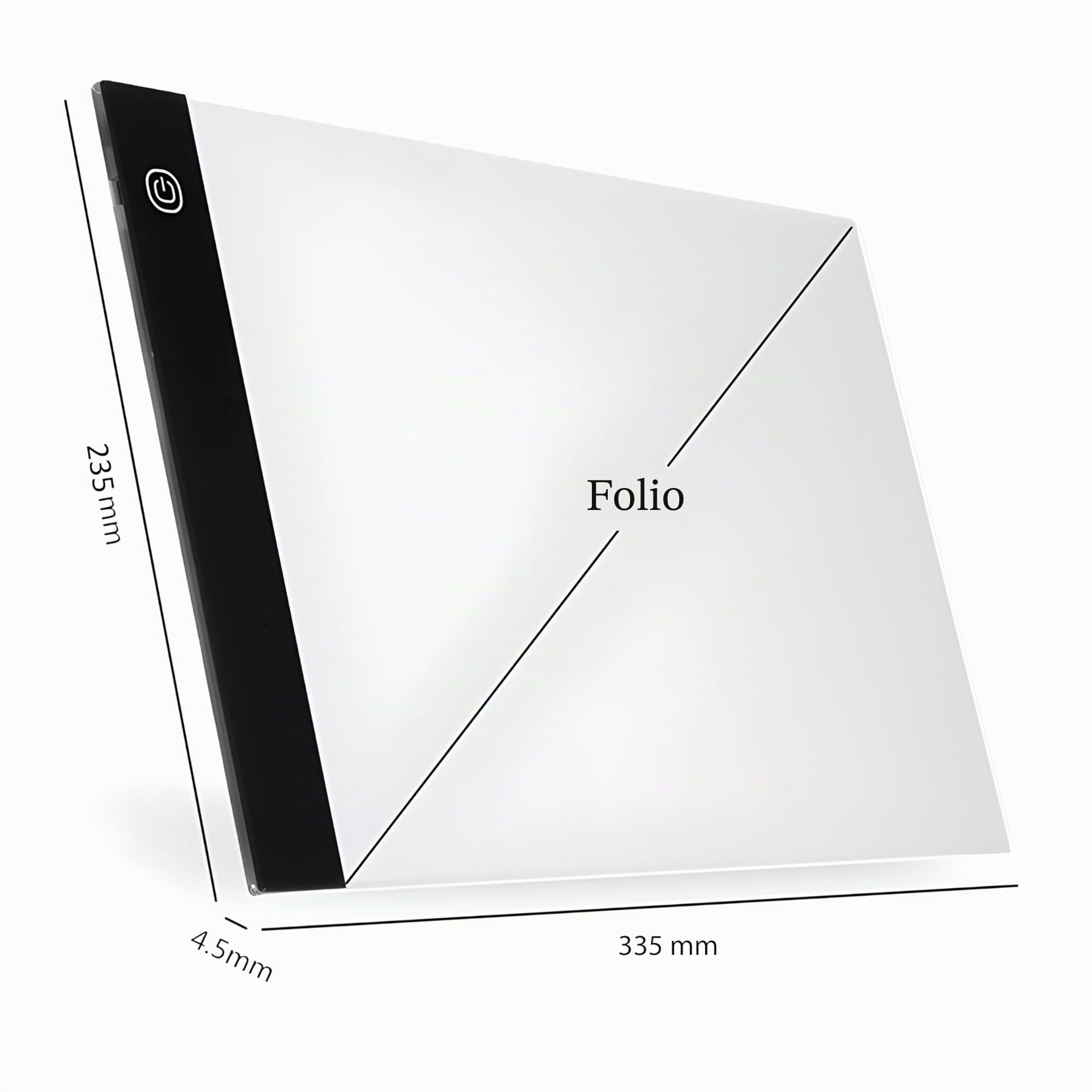Retoo Mesa de Luz para Calcar A4, LED Tableta de Luz Dibujo Tablero de Pintura de Ultrafino de 4 mm, Cable USB Tablero luminoso para, Animación Dibujo Diseño Bosquejo Bordado Bocetos