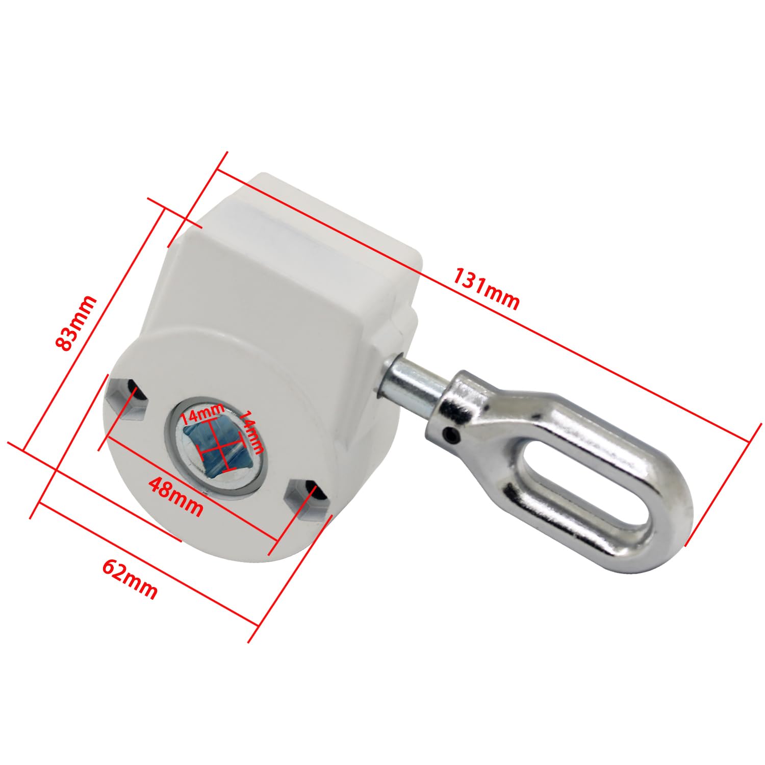 Cambio manuale retrattile per tende da patio 143 mm