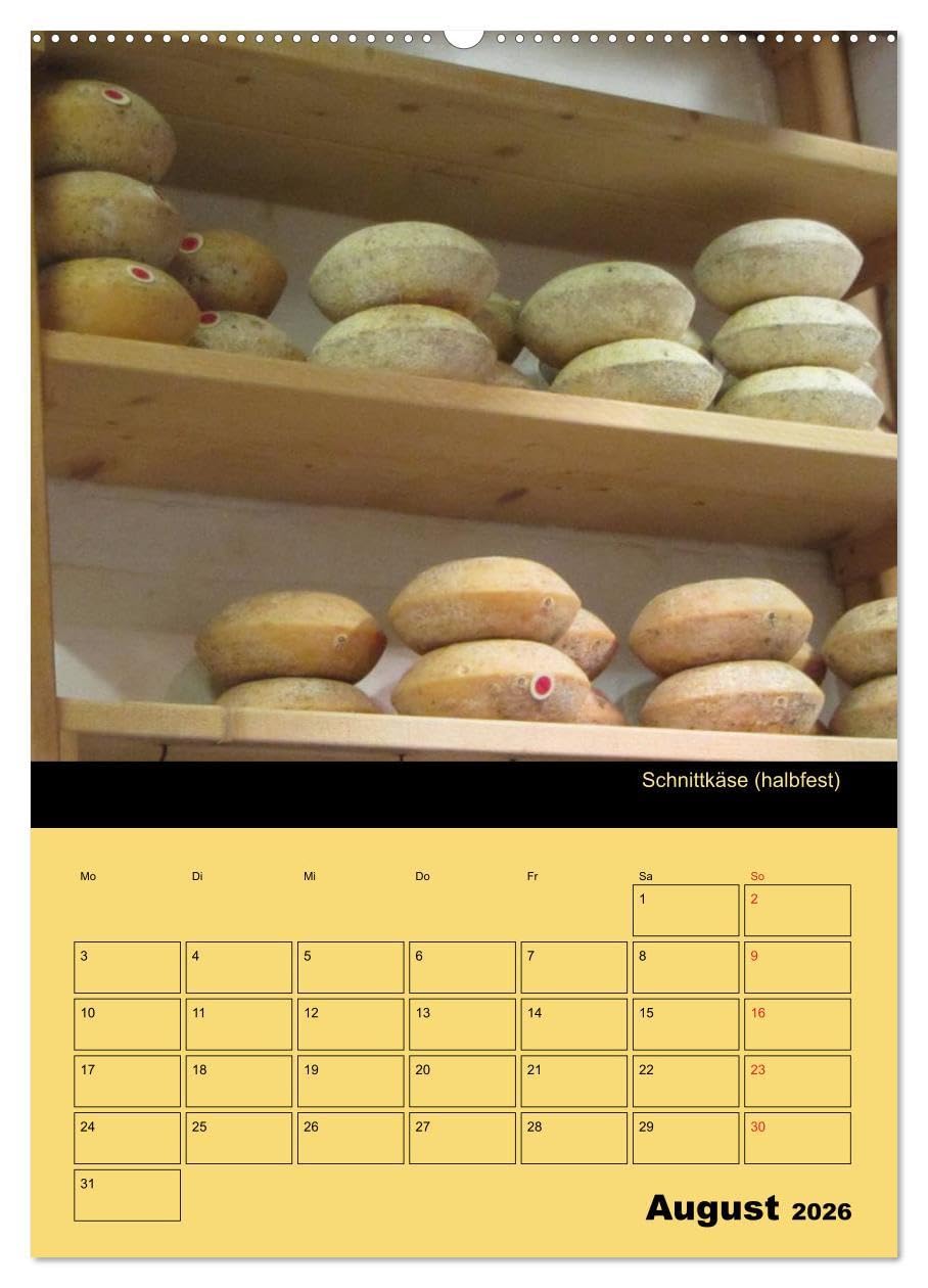 Alles Käse/Planer (hochwertiger Premium Wandkalender 2026 DIN A2 hoch), Kunstdruck in Hochglanz: Ein Küchenplaner - nicht nur für Käse-Liebhaber (CALVENDO Lifestyle)