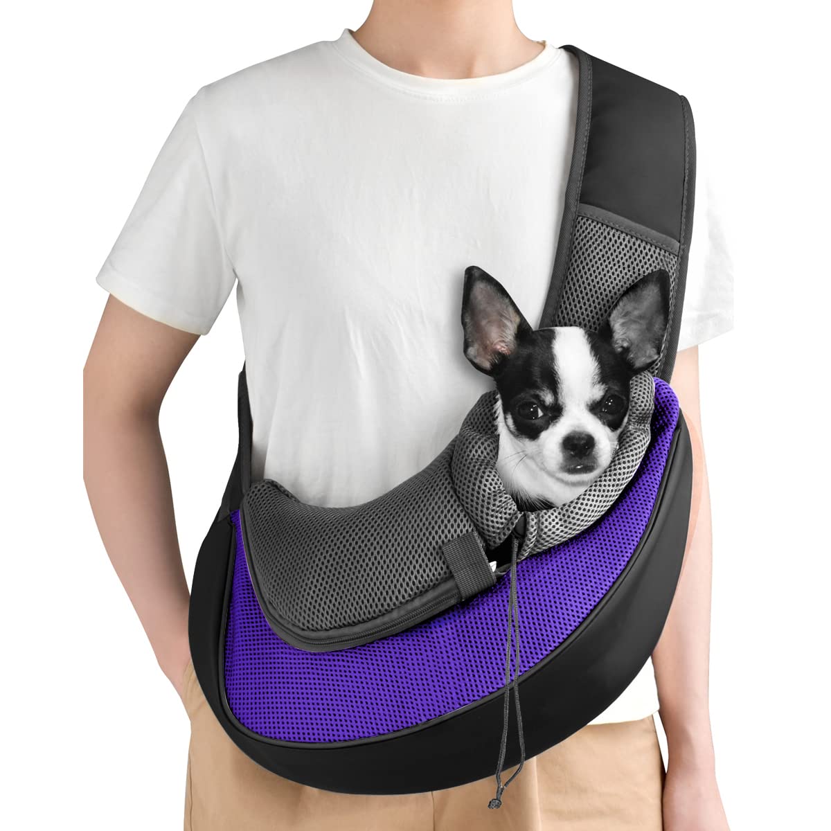 Mochila de Transporte Flexible Suave y Transpirable de Viaje para Animales de compañía Gato Perro