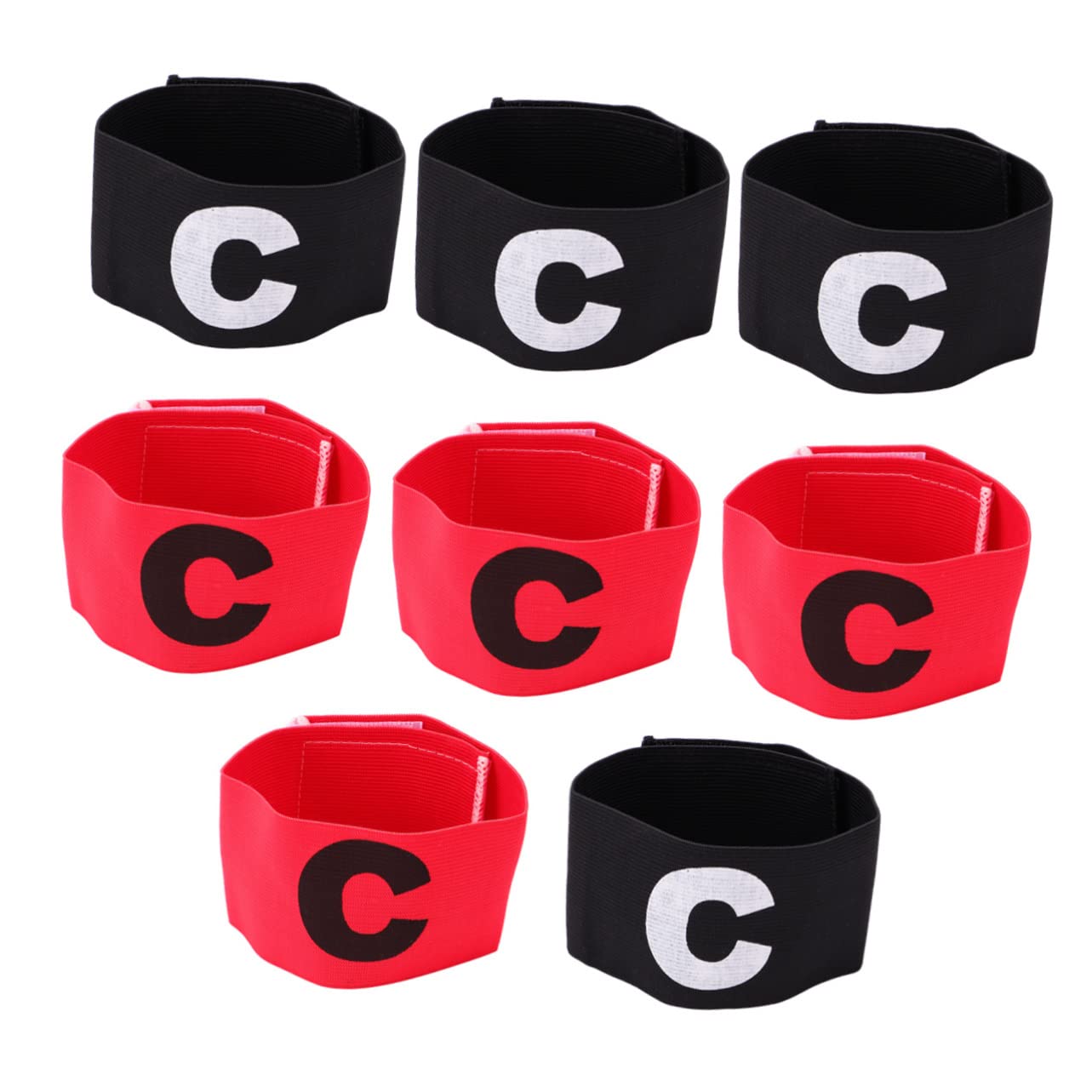 INOOMP Pz Distintivo Del Capitano Calcio Da Capitano Di Basket Bracciali Da Calcio Banda Di Capitani Sportivi Da Capitano Nera Elasticità Bambino Braccialetto