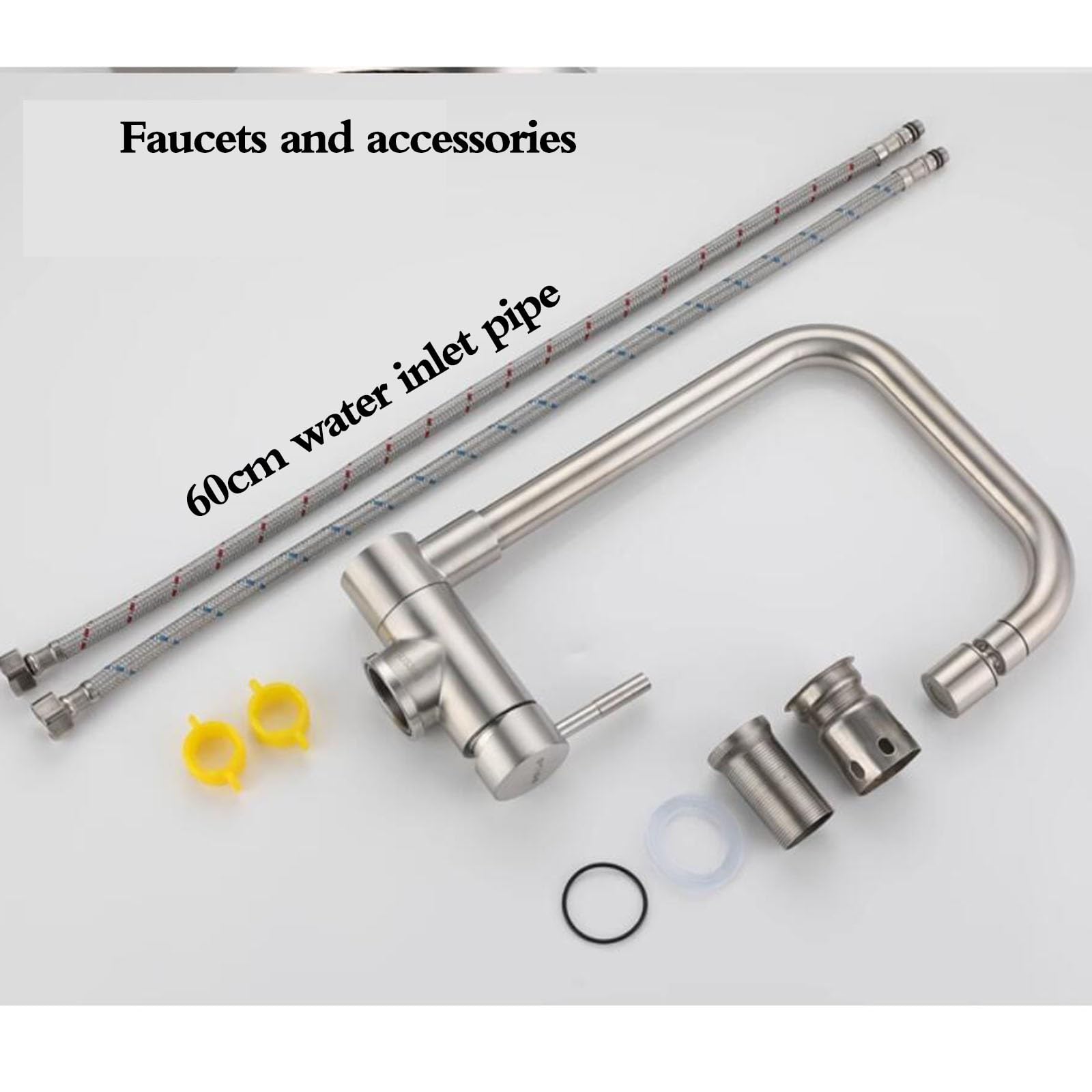 RajoNN Grifo Plegable de Acero Inoxidable para Cocina, Grifo frío y Caliente, Accesorios para Fregadero Invisibles, Grifo para el hogar, Grifo Que Ahorra Espacio, 2 Formas de descargar fregaderos de