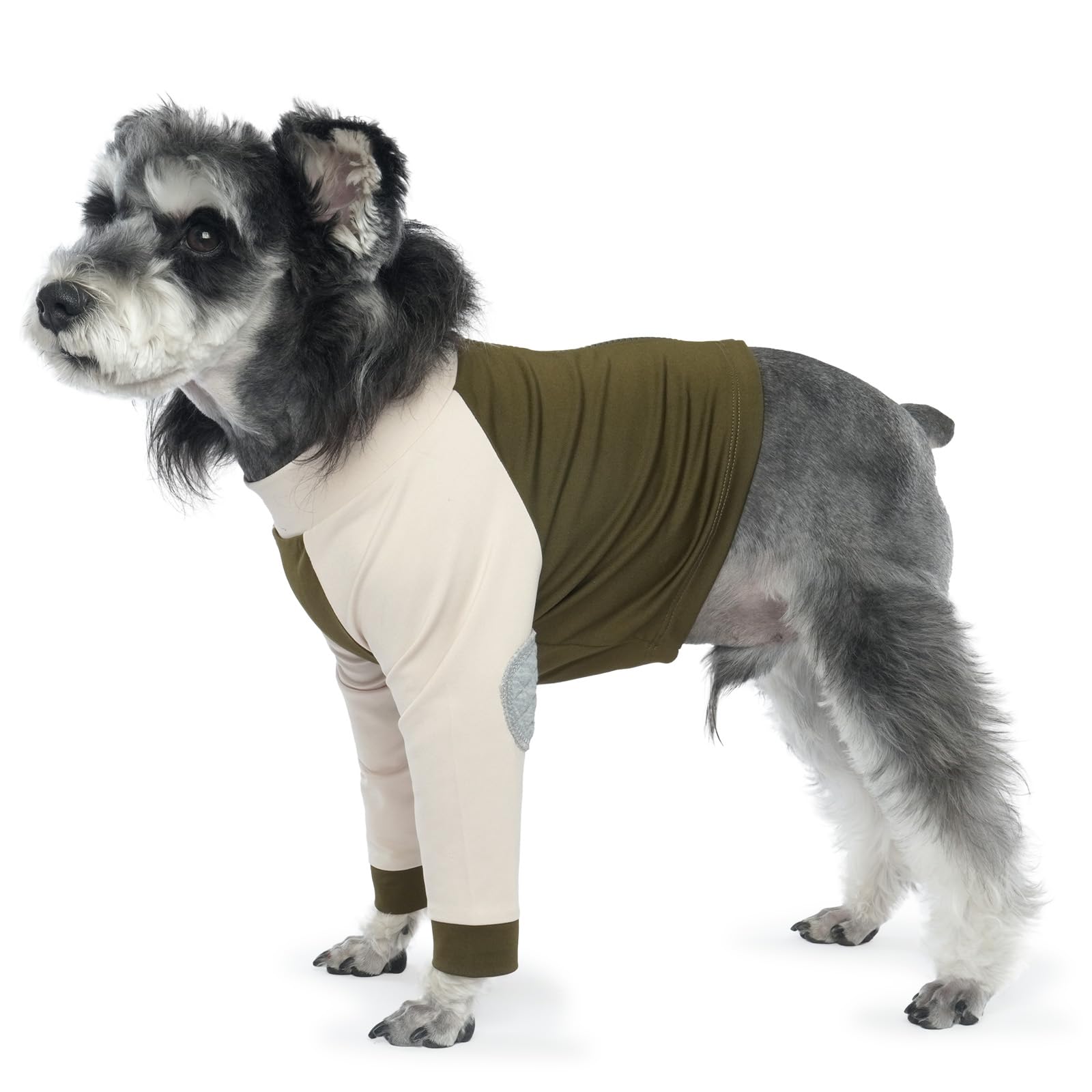 LeLePet Dog Recovery Suit for Front Legs, Dog Sleeve to Stop Licking, Elbow Protector for Leg Injuries Shoulder Wounds After Surgery Male Female,