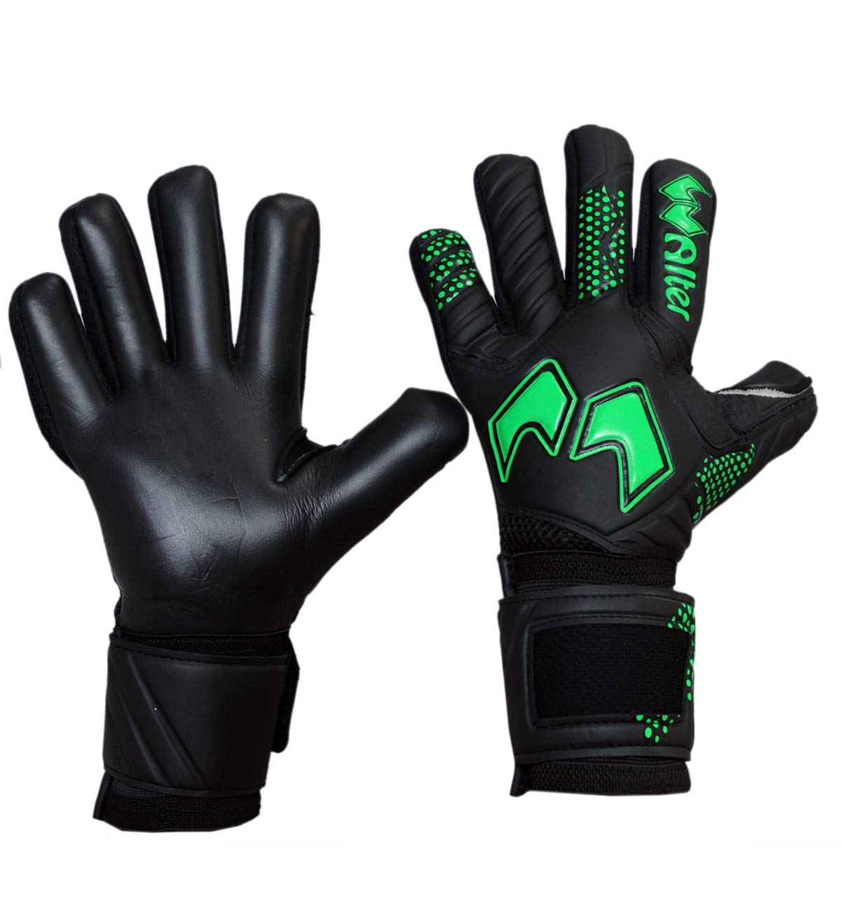 WALTER Rękawice Bramkarskie Model Evolution (8,5, Black-Green)