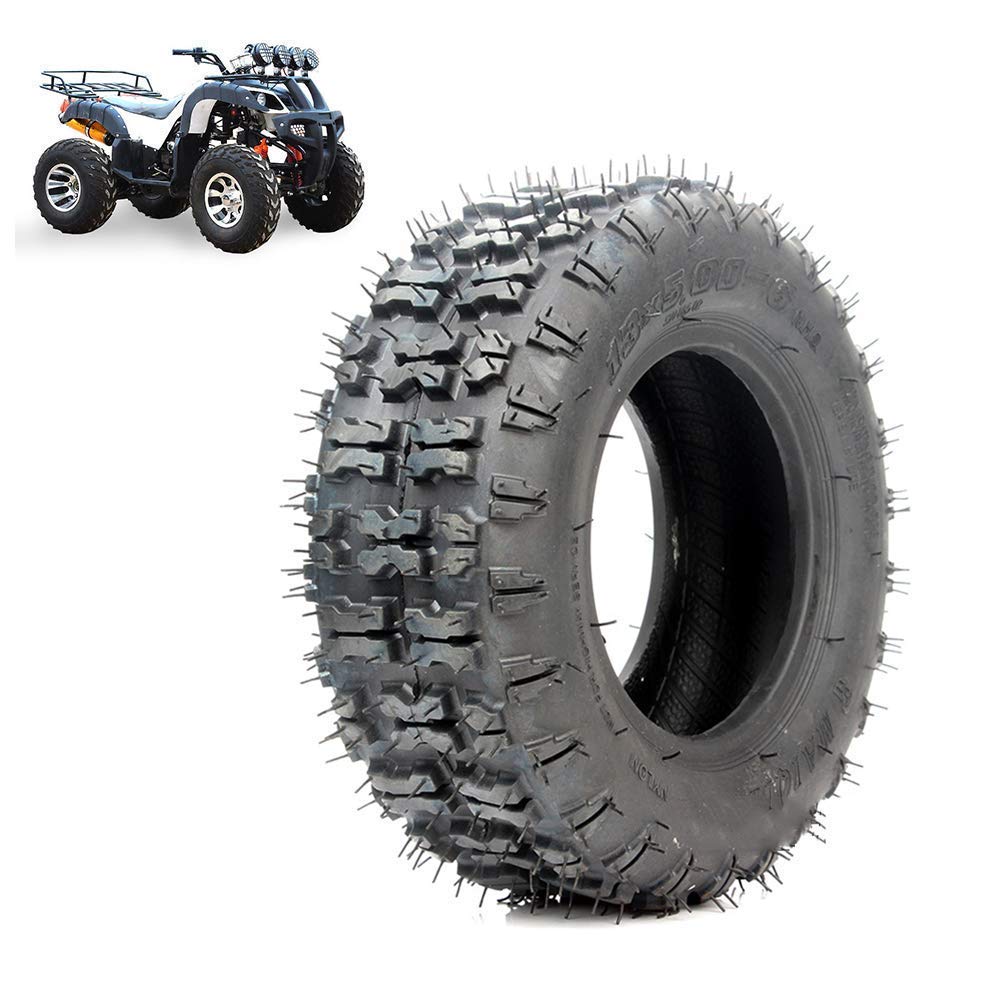 Electric Scooter Tires 6-Inch 13X5.00-6 Tubeless Tires Wear-Resistant Non-Slip Butterfly Tread Suitable For/Kart Road And Off-Road Dual-Purpose Tires,Easy To Replace,Resistant Mill