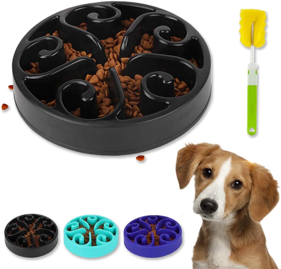 Slow Bowl Slow Feeder Dog Bowls Anti Choking Feeder Slow Dog Food Dish