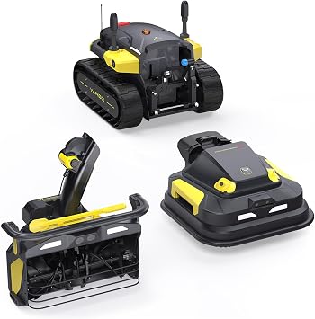 YARBO 2-in-1 Robot Lawn Mower Pro and Snow Blower, Wire-Free, for Big Yard