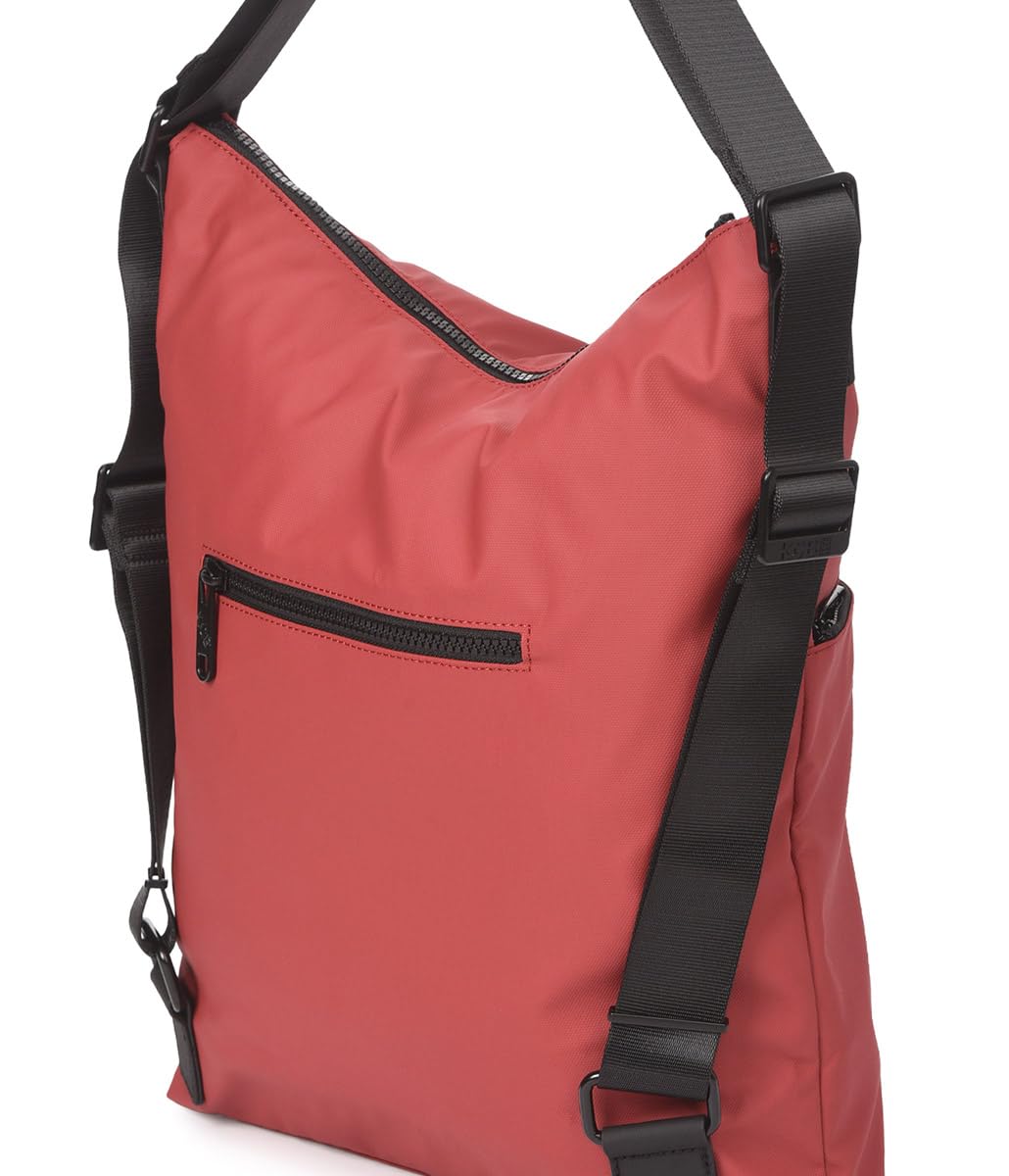 KCB Bolso-Mochila Dual | Versátil y Práctico | Múltiples Bolsillos con Cremallera | Material Resistente | Asas Ajustables | 100% Vegano