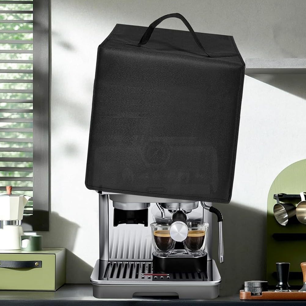 BEAZOOM for De'Longhi La Specialista Arte EC9255M Espresso Machine Cover, Custom Dust Protector with Bottom Opening, 40x40x40cm Black