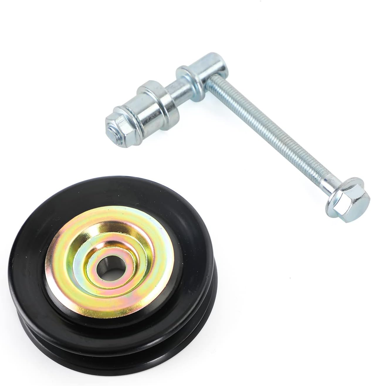 Bruce & Shark Air Con Belt Pulley And Mounting Bolt Replace 88440-35040 Fits for Toyota Landcruiser HZJ80 1990-1998, HDJ80 1990-1994,HZJ105 1998-2007,FZJ80 1990-1992
