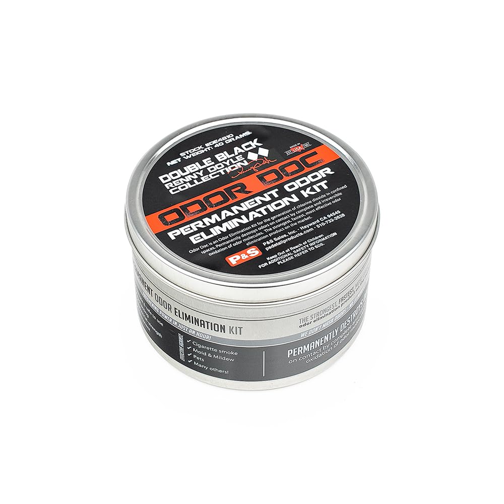 P&S Professional Detail Products - Odor Doc Permanent Odor Elimination Kit - Permanent and Powerful Elimination of Pet, Food, Oil, Body, Smoke, Trash, Odors, and More in Just 1 Hour