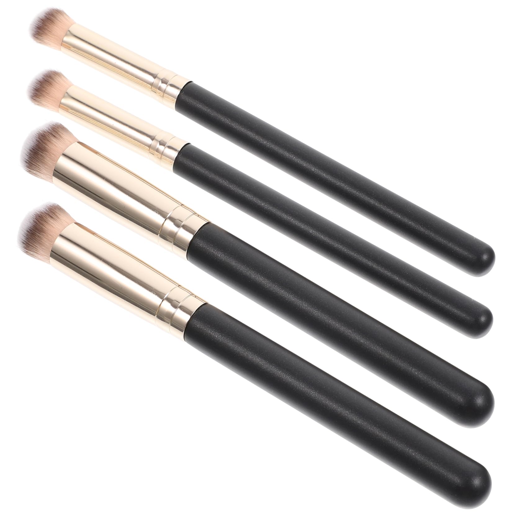 SOESFOUFU 4pcs Makeup Brush Set Angled Concealer Brush for Loose Powder Application