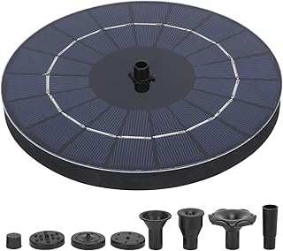 Bomba de fonte de banho Solar Bird, fonte de alimentação solar atualizada de 3,5 W com bateria de reserva de 1500 mAh, kit de fonte solar com 8 bicos, fonte solar flutuante para lago, tanque de peixes e jardim ao ar livre