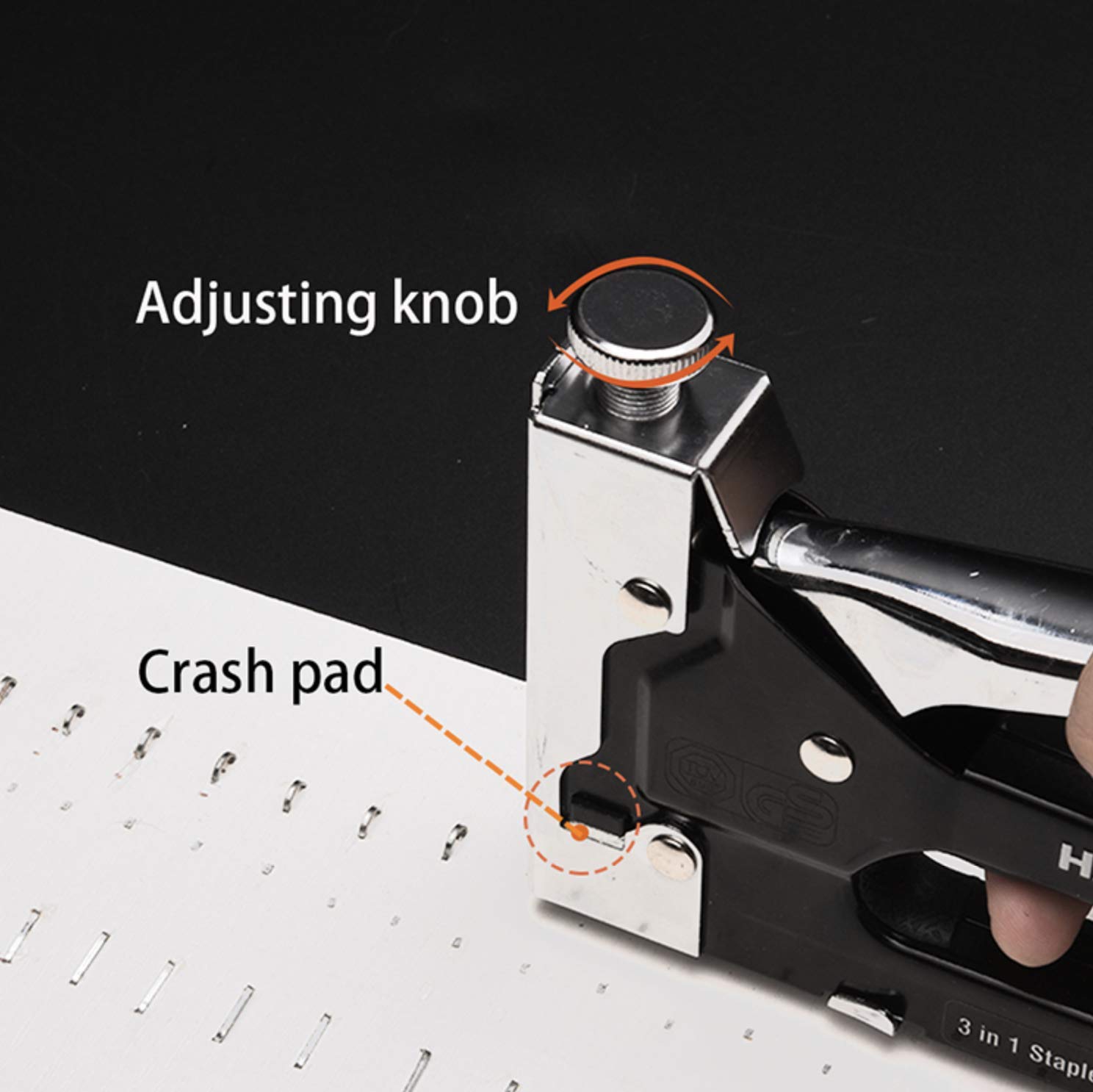 Edward Tools Pro 3 in 1 Heavy Duty Staple Gun with 600 Staples for