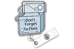 Fun Glitter Dental Badge Reel: Your Practical Yet Flossy Accessory