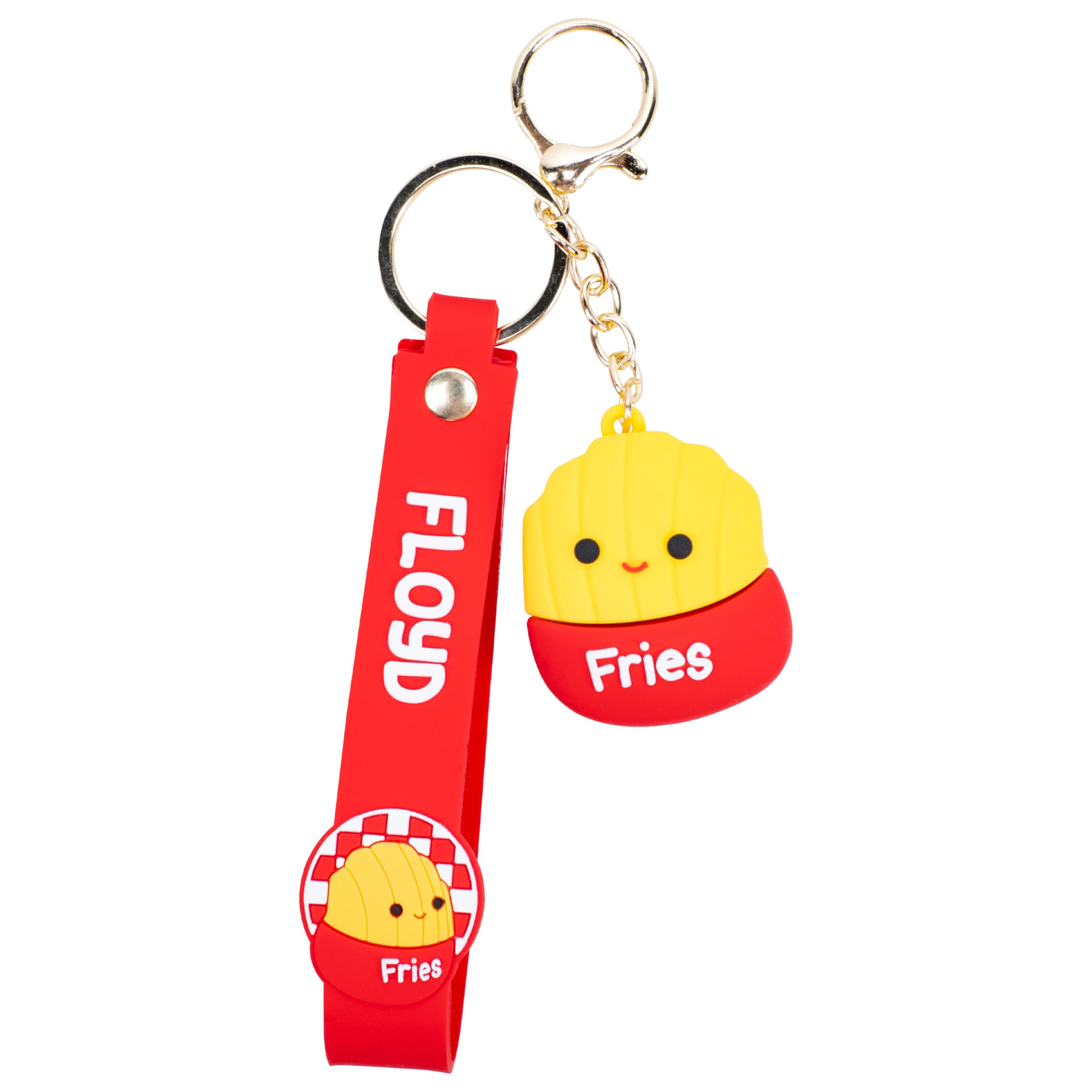 Squishmallows Floyd French Fries Wristlet Keyring