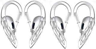 Gancho Clip Orelha Silicone Ear Hook Fone AirPods AirPods 1 e 2 (Transparente (incolor) ** 1 Par **)