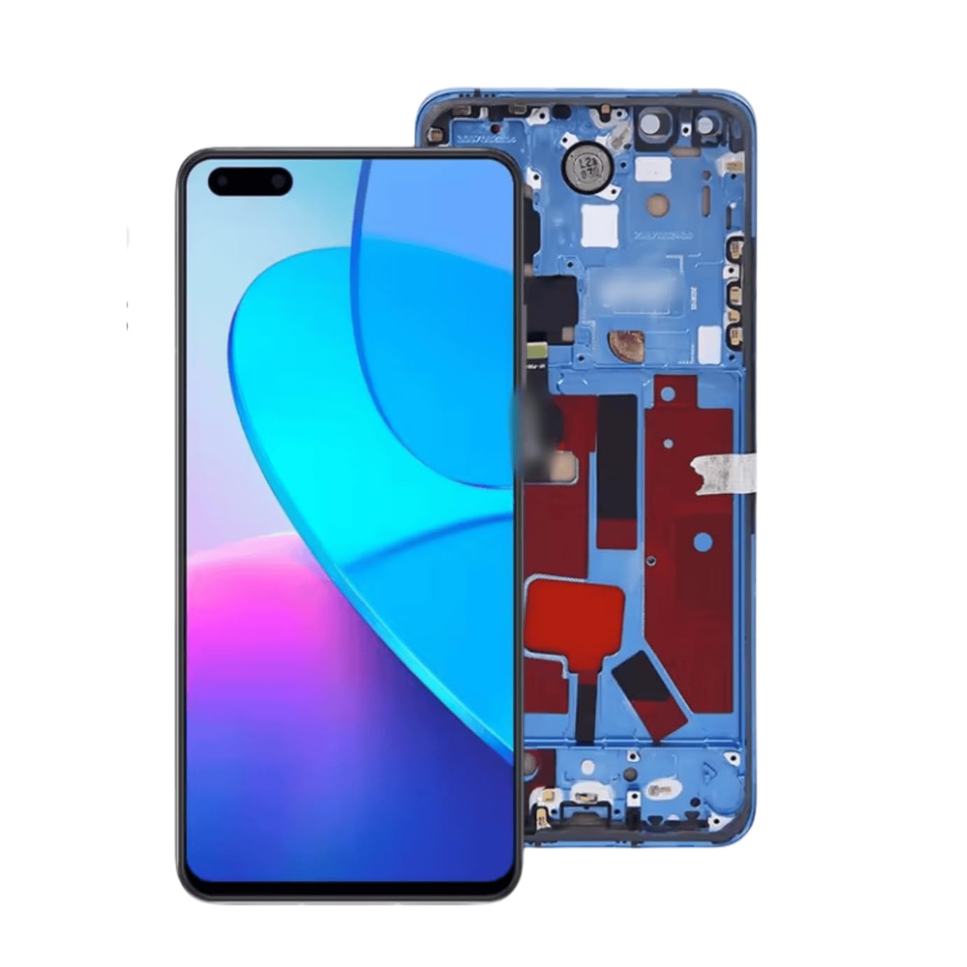 Écran Huawei P40 Pro argenté pré-assemblé sur châssis ELS-N04