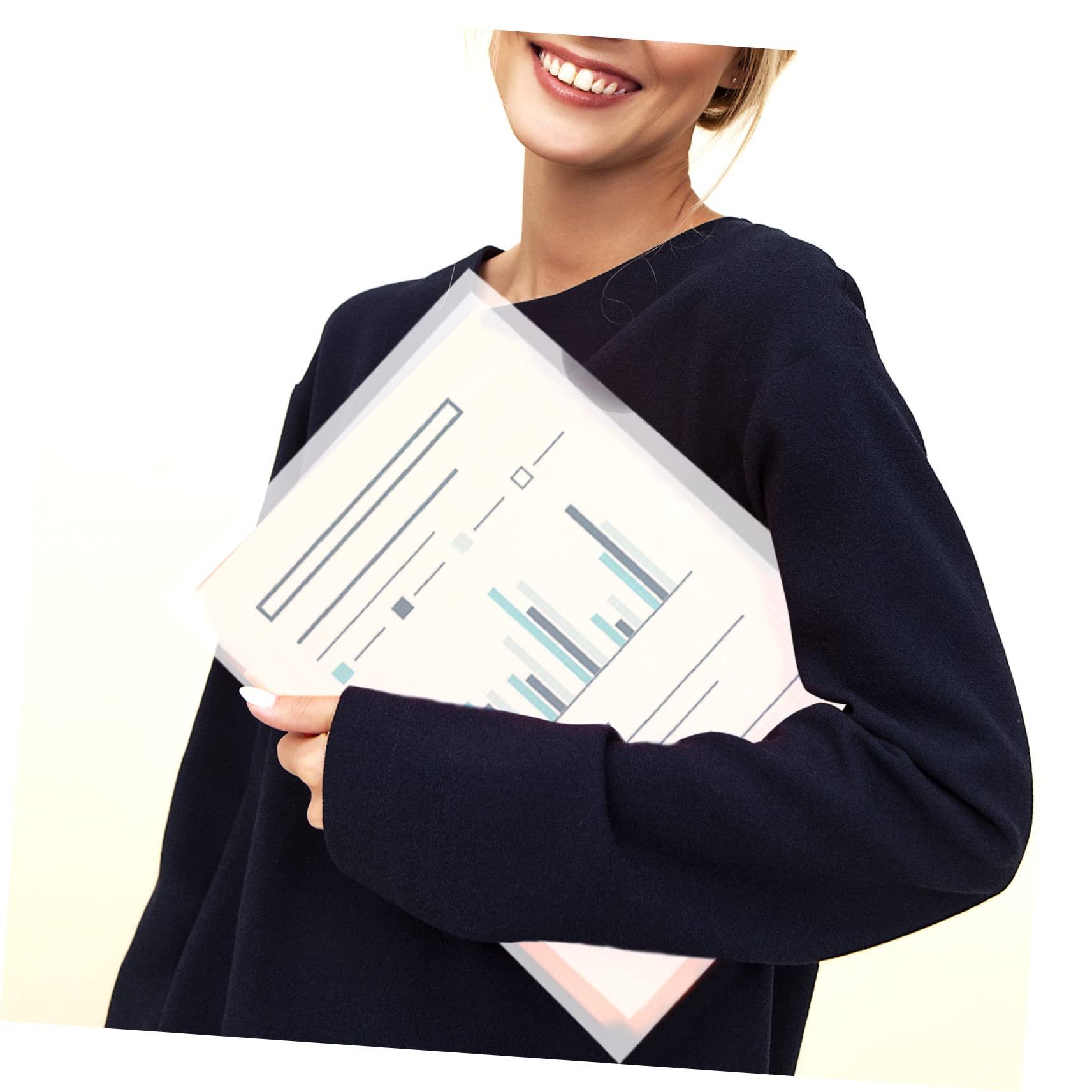 L-form Dokumentenmappe 100 Stück-pack aus Kunststoff, Tear Proof | Transparent, zur Klassifizierung von Dokumenten, für Büro und Geschäftsreise, für Akten und Prüfungsblätter