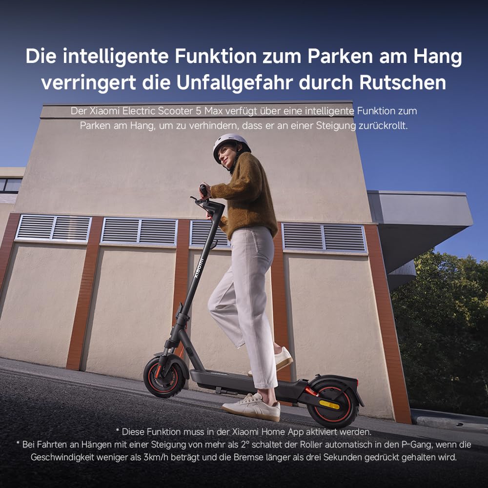 Xiaomi E-Scooter mit Straßenzulassung 4 Lite, 4 Ultra, 5 Elite, 5, 5 Pro, 5 Plus oder 5 Max (max 20km/h, bis zu 70km Reichweite und 25% Steigung, Luftreifen, Dual-Bremsen, Display, App)