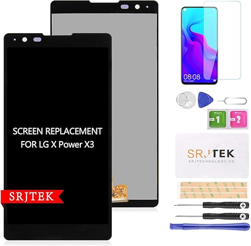 Reemplazo de pantalla para LG X Power -SRJTEK Pantalla LCD para LG X3 K210 K220 K450 US610 LS755 K6P K220DS K212 xpower táctil digitalizador