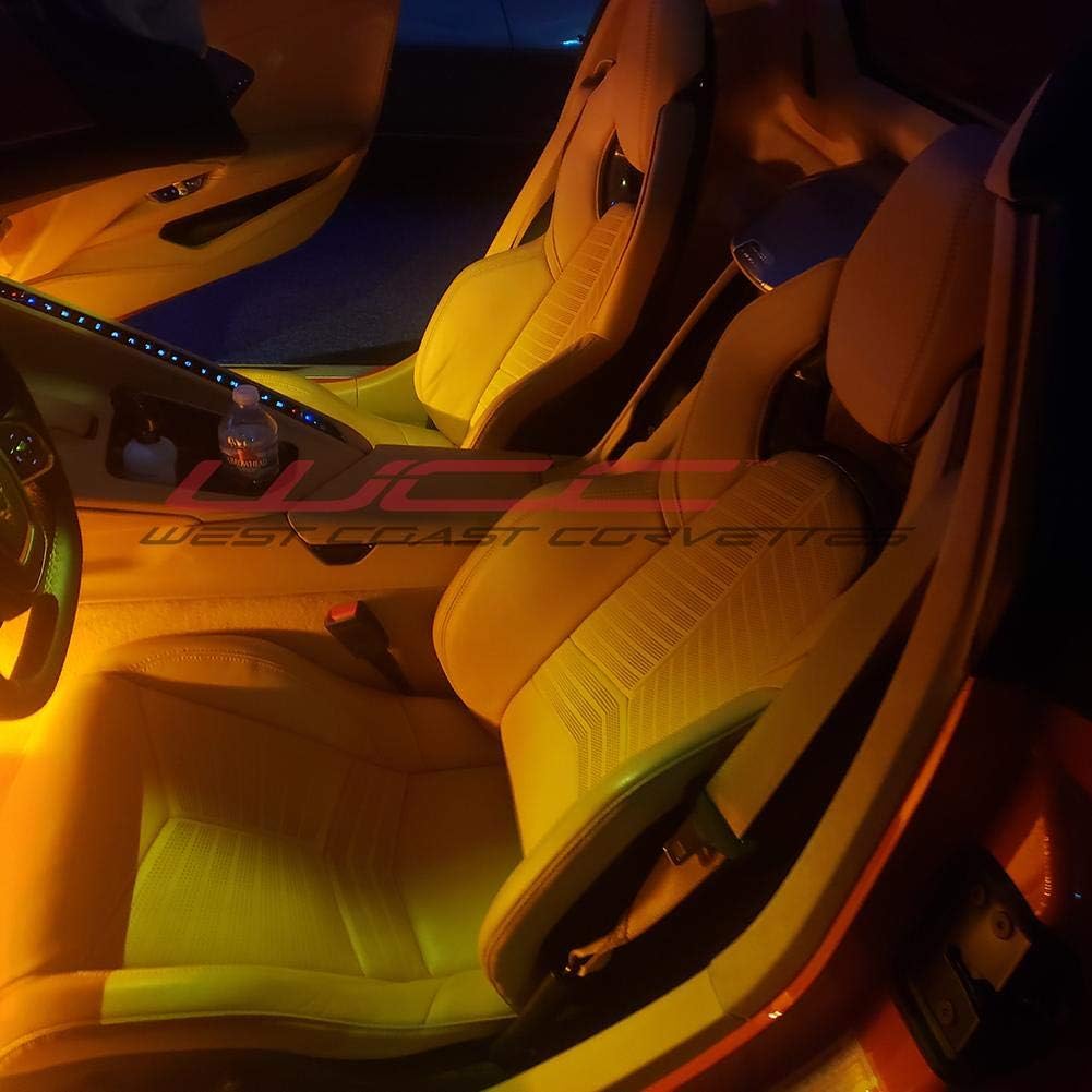 C8 Corvette Map Light Tinting Kit - Interior LED Lighting for 2020-2026 Corvettes (Yellow)