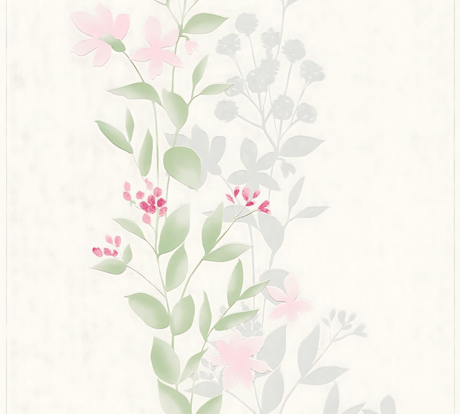 Papier peint floral haut de gamme Profhome intissé mat texturé 372661-GU