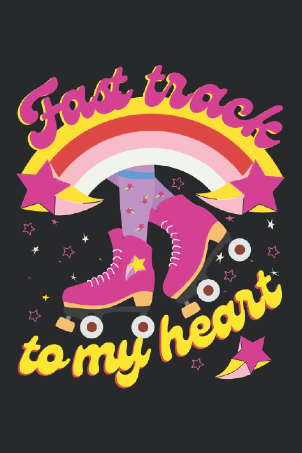 Fast Track To My Heart: College Ruled Journal For Writing, Lined Paper Notebook 6 x 9 inches - 120 pages, Trendy Notebooks For Journaling, Note Taking And Planning, Notebook To Write In With Lines