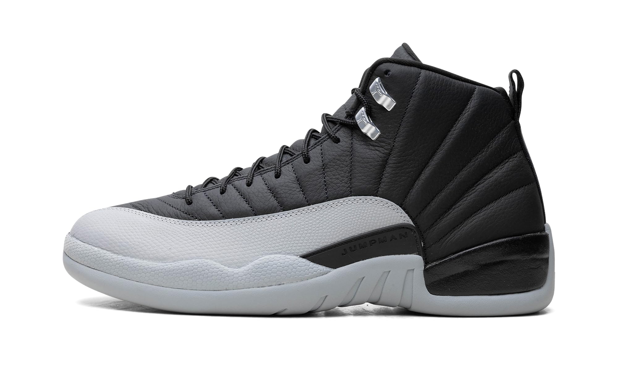 Jordan Mens 12 Retro Barons Black Wolf Grey White Ct8013