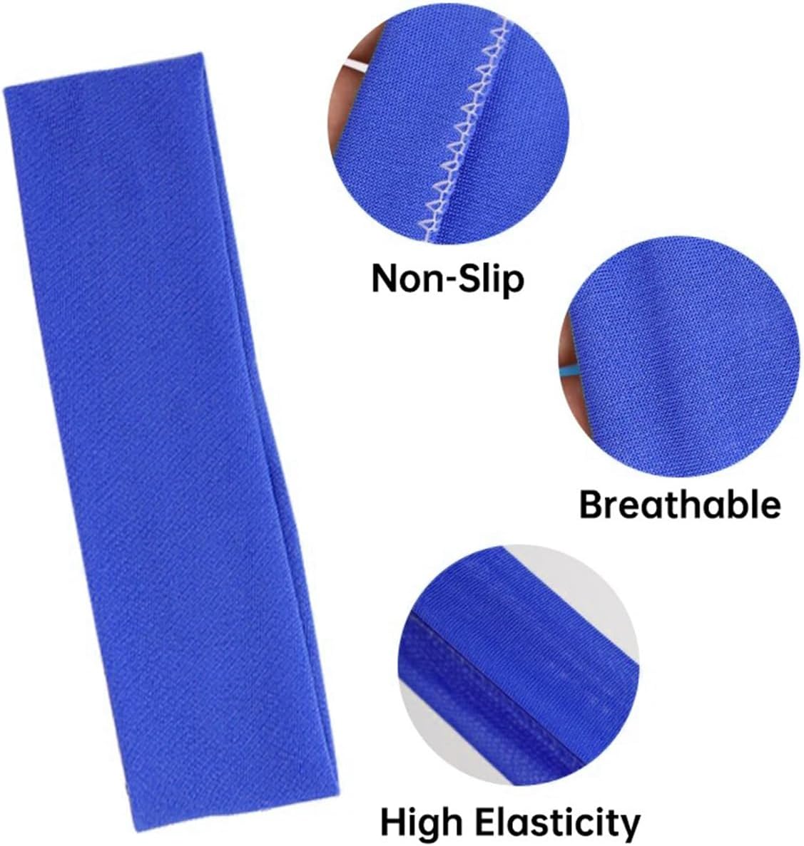 Headbands Sports Hair Bands Cotton Cloth Hair Warp Sweatbands Elastic Non-Slip for Sports Yoga Running Daily Workout for Women Girls 10pcs