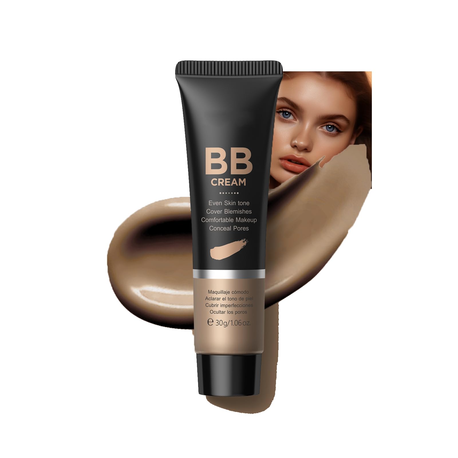 Tinted Moisturizer BB Cream, Moisturizes & Conceals, Buildable Coverage, Natural Finish, Brighten Skin Tone, Cover Blemishes, Flawless Skin Enhancer, Illuminator for All Skin Types,360 Deep