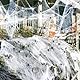 Halloween Deko, 100g Spinnennetz & 30St Plastik Spinnen, Dehnbare Spinnennetz für Innen/Außen, Garten,Tür, Fenster, Horror Spukhaus, Hof Grusel, Party Deko Spinnennetze zubehör