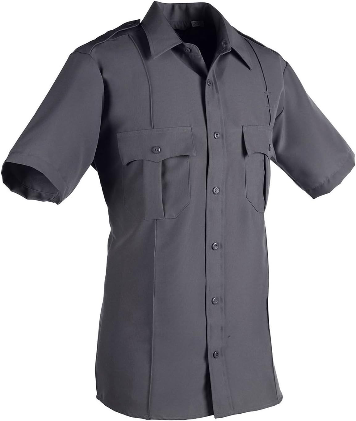 Men's Nickel Gray Short Sleeves Security Shirt