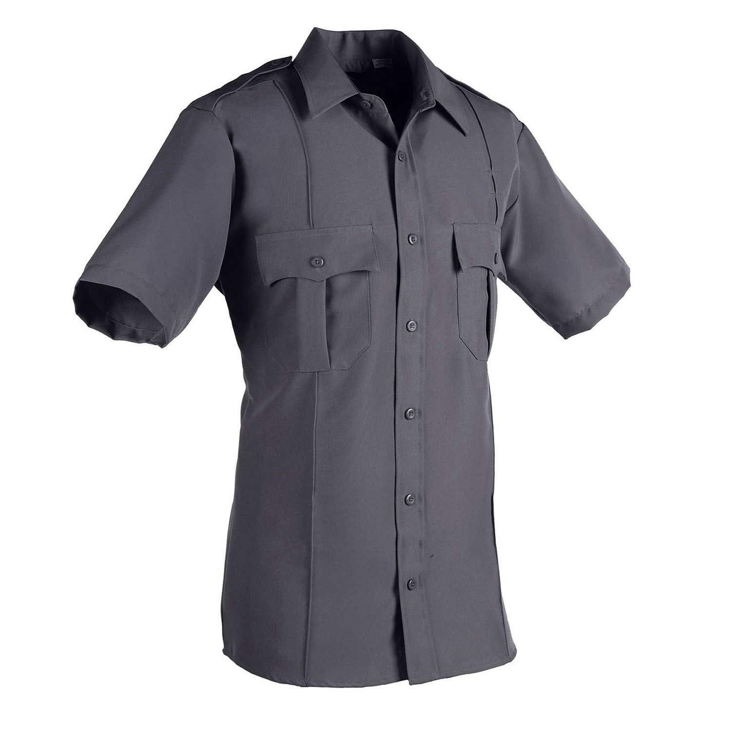 Men's Nickel Gray Short Sleeves Security Shirt