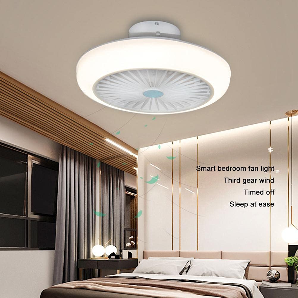 Fdit Wentylator Sufitowy LED z Głośnikiem Bluetooth, 72W 220V z Pilotem