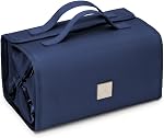 ROYALFAIR Sac de toilette suspendu avec crochet durable Roll-Up Make Up Organisateur et sac de voyage - 4 Costume de sac cosmétique amovible pour hommes ou femmes (Grey)