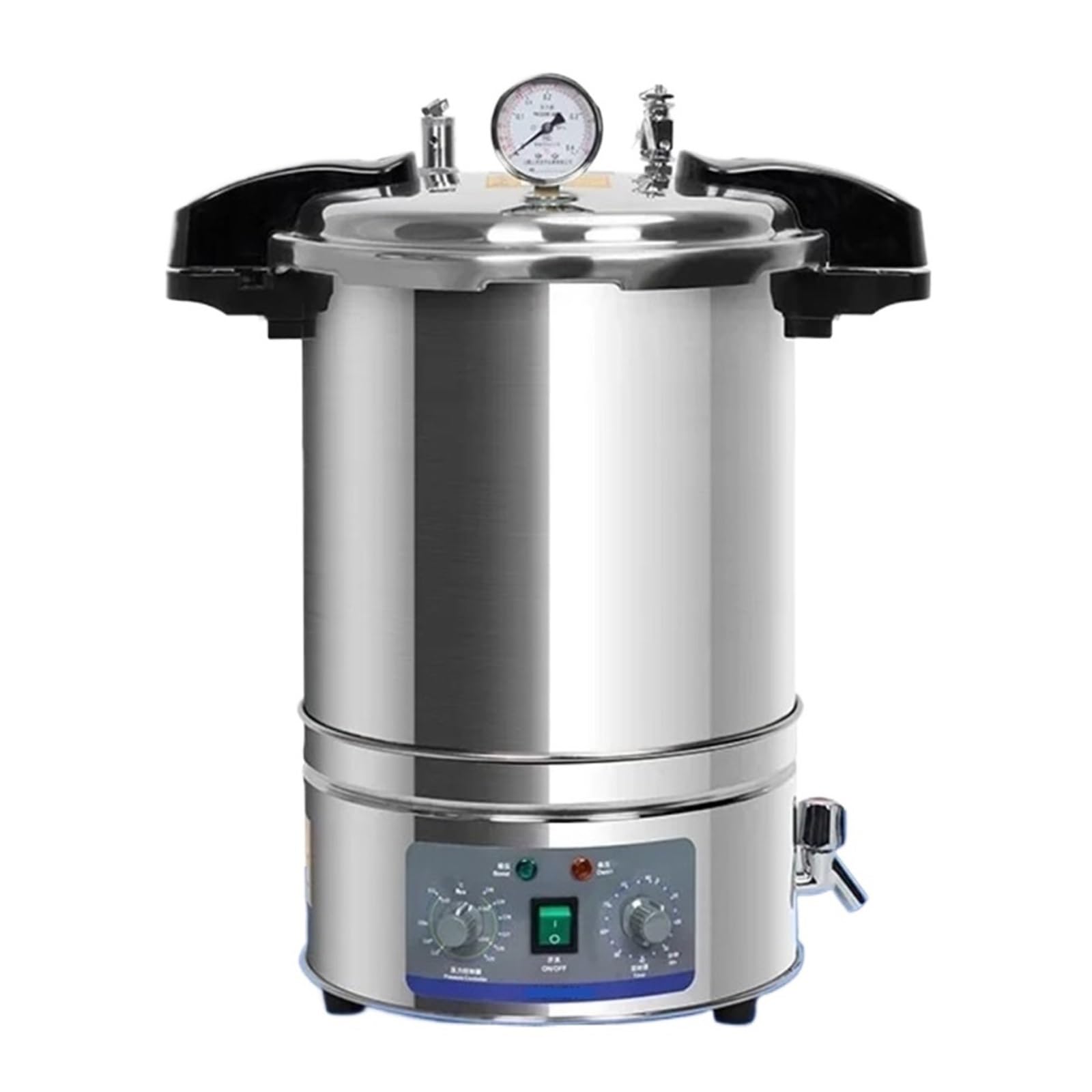 Autoclave De Laboratorio Quirúrgico, Esterilizador Portátil Alta Temperatura, Vapor Vertical Acero Inoxidable Eficaz Y RáPido(12C)