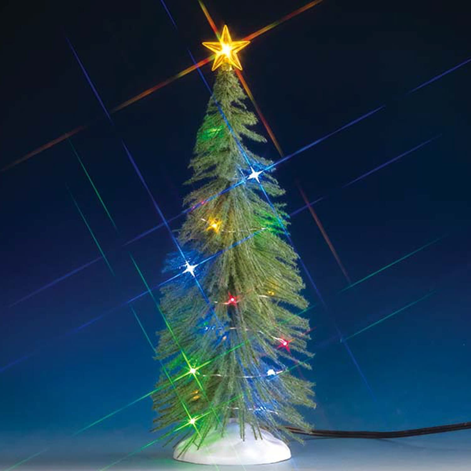 Amazon.com: LEMAX Chasing Multi Light Spruce Tree, Large, Battery