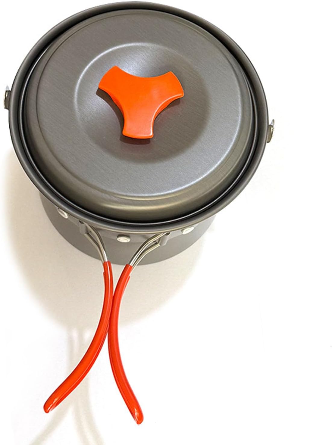 1.4L Lightweight Aluminum Alloy Camping Pot for Outdoor Cooking Hiking Camping Cookware