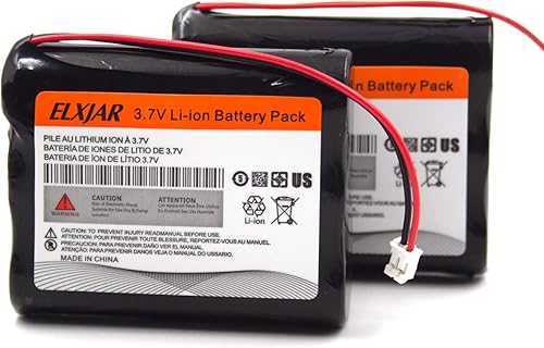 Paquete de 2 baterías de iones de litio de 3.7 V 6600 mAh, repuesto para espejo de maquillaje Simplehuman Sensor ST3024, ST3026, ST3027, ST3028,