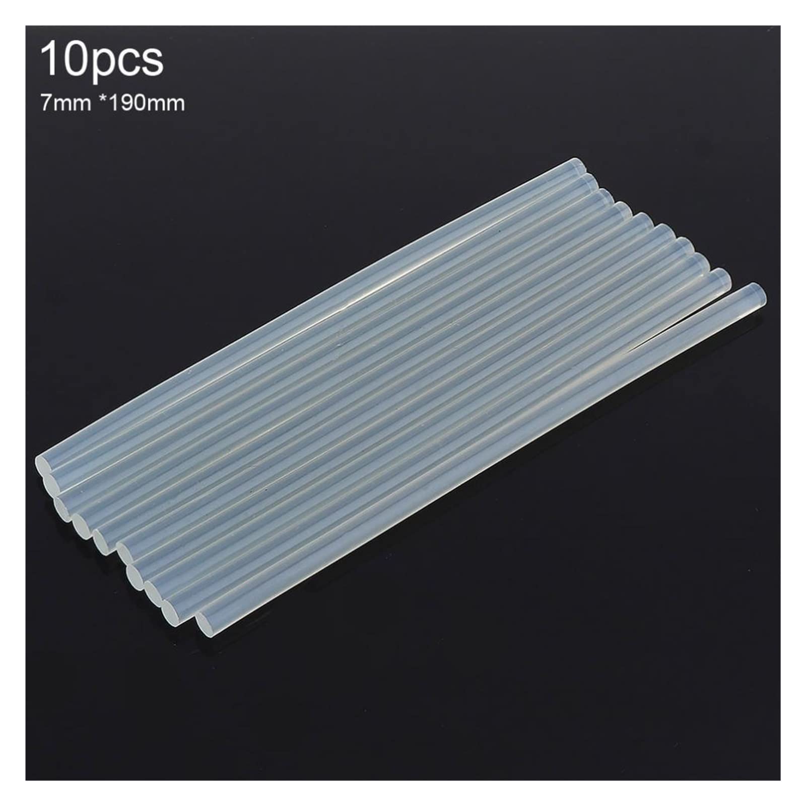 Bâtons de colle thermofusible, Lot de 10/20/50/100 adhésifs thermofusibles transparents 7 mm x 190 mm, outils de bricolage(100pcs)
